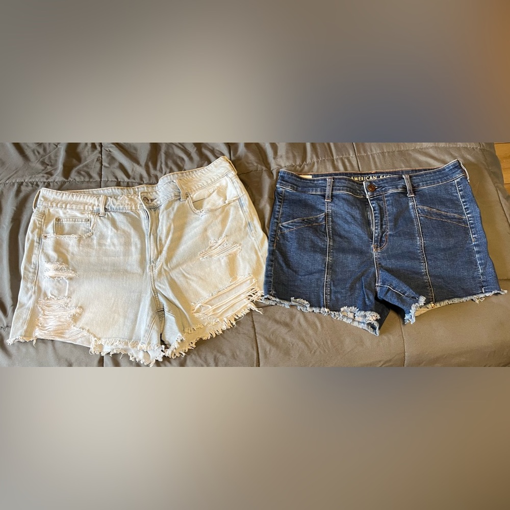 Lot of 2 American Eagle denim shorts!